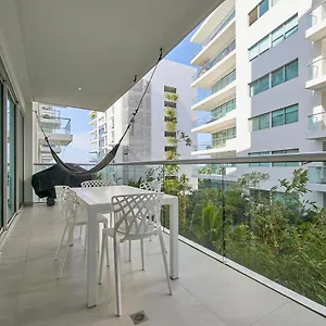 En La Playa Con Terraza Y 4 Piscinas Apartamento Cartagena